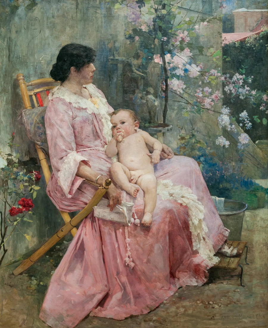 La giovane madre - Arturo Michelena