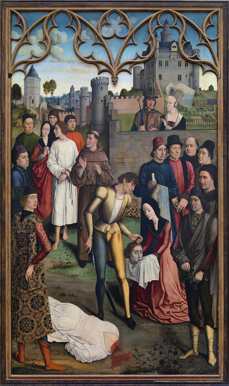 La giustizia dell'imperatore Ottone III : la decapitazione dell'innocente - Dirk Bouts