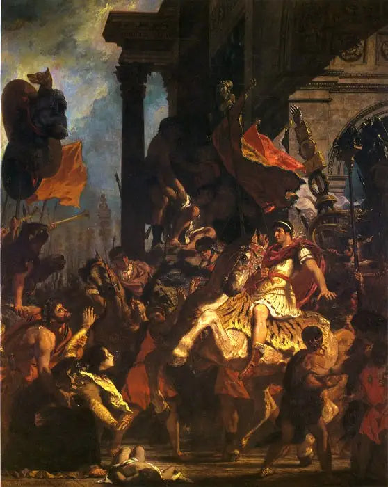 La Giustizia di Traiano - Eugène Delacroix