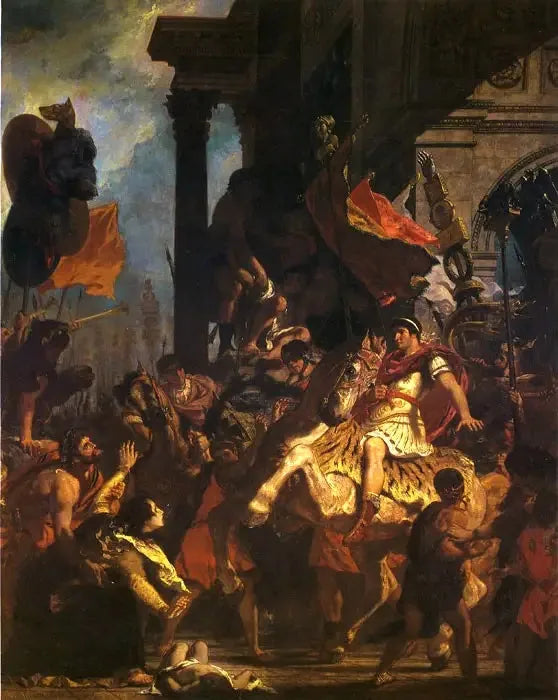 La Giustizia di Traiano - Eugène Delacroix