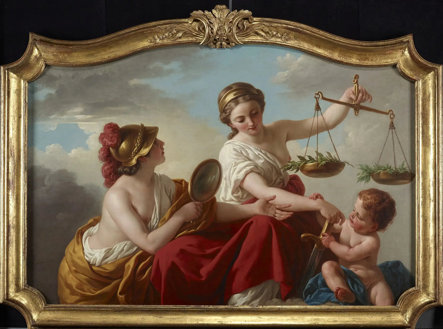 La giustizia disarmata dall'innocenza e applaudita dalla prudenza - Louis Jean François Lagrenée