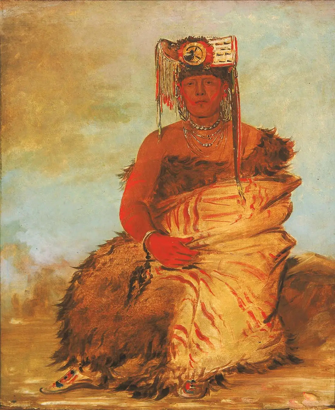La-kée-too-wi-rá-sha petit chef un guerrier Tapage Pawnee - George Catlin - Alpha Reproduction