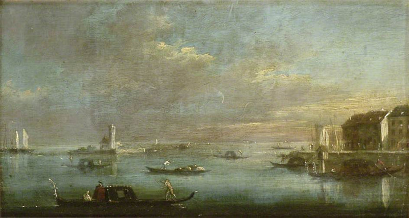 La lagune di Venezia al tramonto - Francesco Guardi