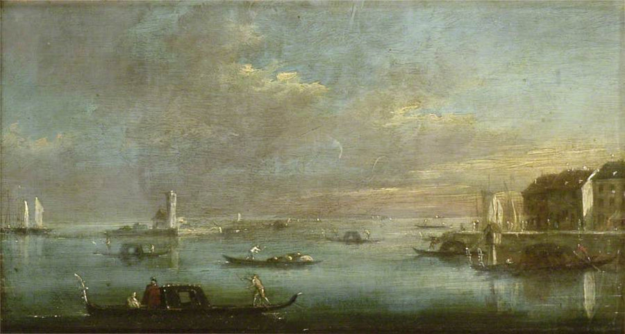 La lagune di Venezia al tramonto - Francesco Guardi
