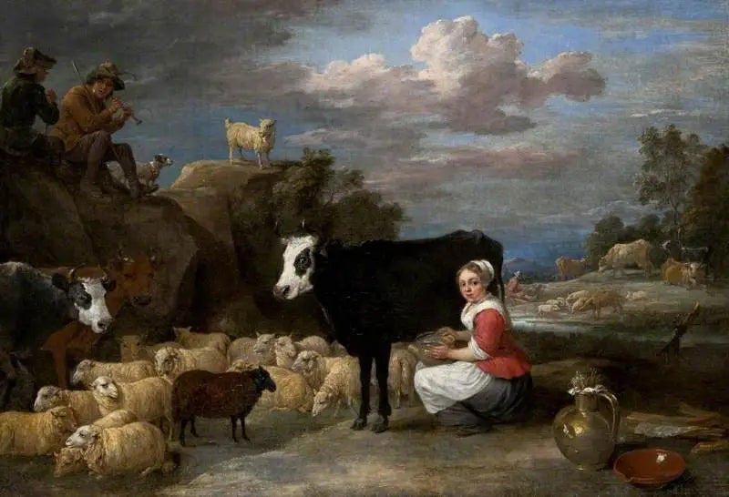 La laitière - David Teniers il Giovane