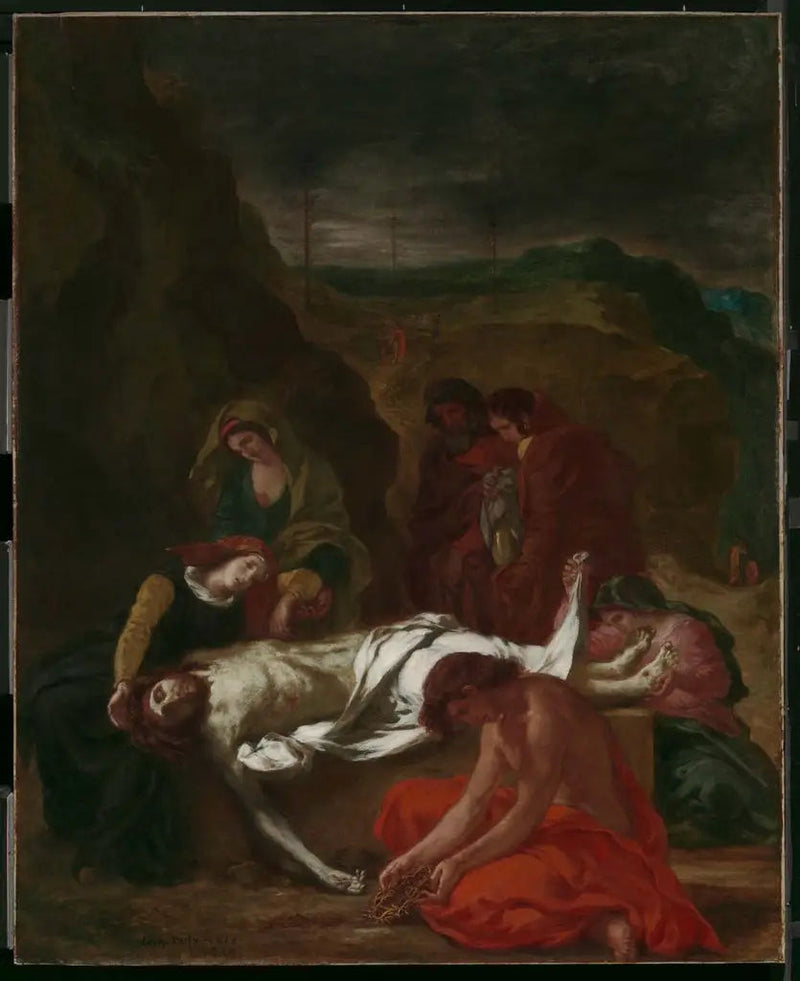 La Lamentazione (Cristo al sepolcro) - Eugène Delacroix