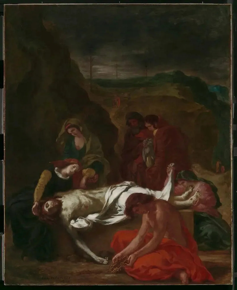 La Lamentazione (Cristo al sepolcro) - Eugène Delacroix