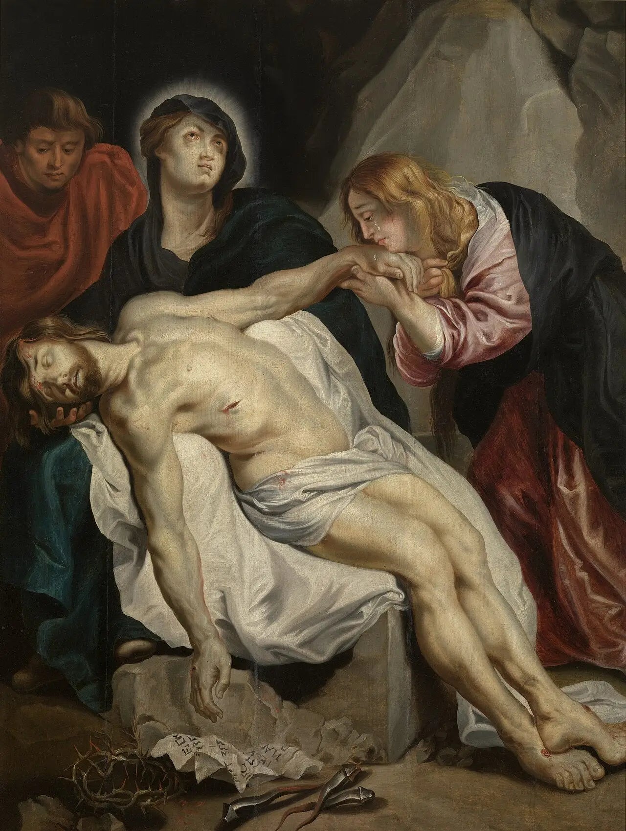 La lamentation sur le Christ mort - Antoine van Dyck image 1 tableau peint à l’huile sur toile