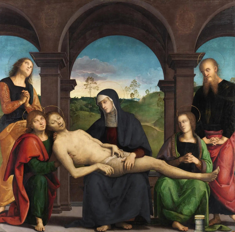 La Lamentation sul Cristo morto - Pietro Perugino