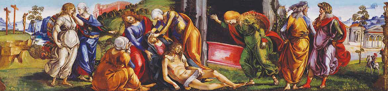 La lamentation sur le corps du Christ mort - Luca Signorelli