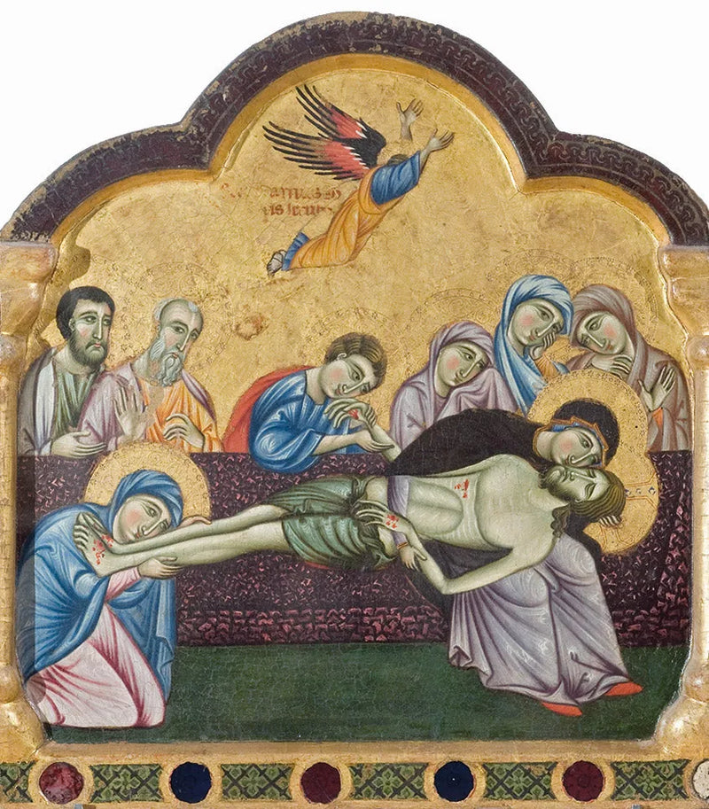 La lamentation sur le corps du Christ mort - Maestro di San Francesco