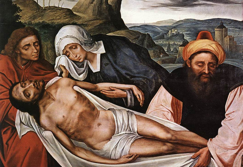 La Lamentation sul corpo di Cristo morto - Quentin Metsys