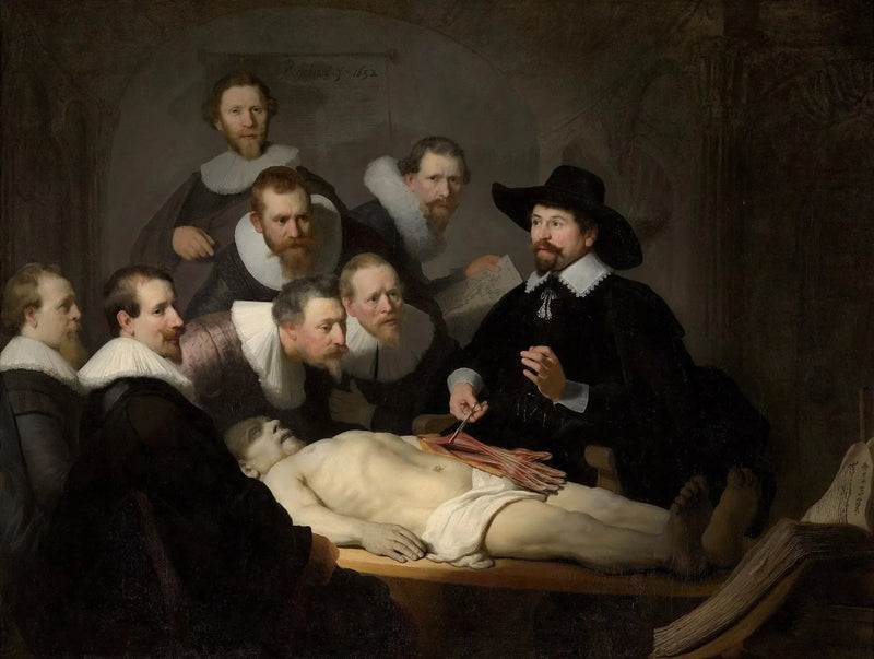 La Lezione di anatomia del dottor Tulp - Rembrandt