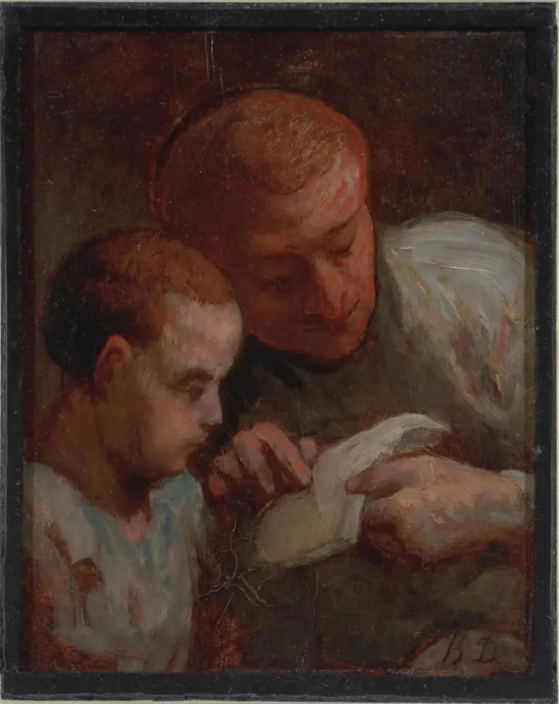 La lezione di lettura - Honoré Daumier