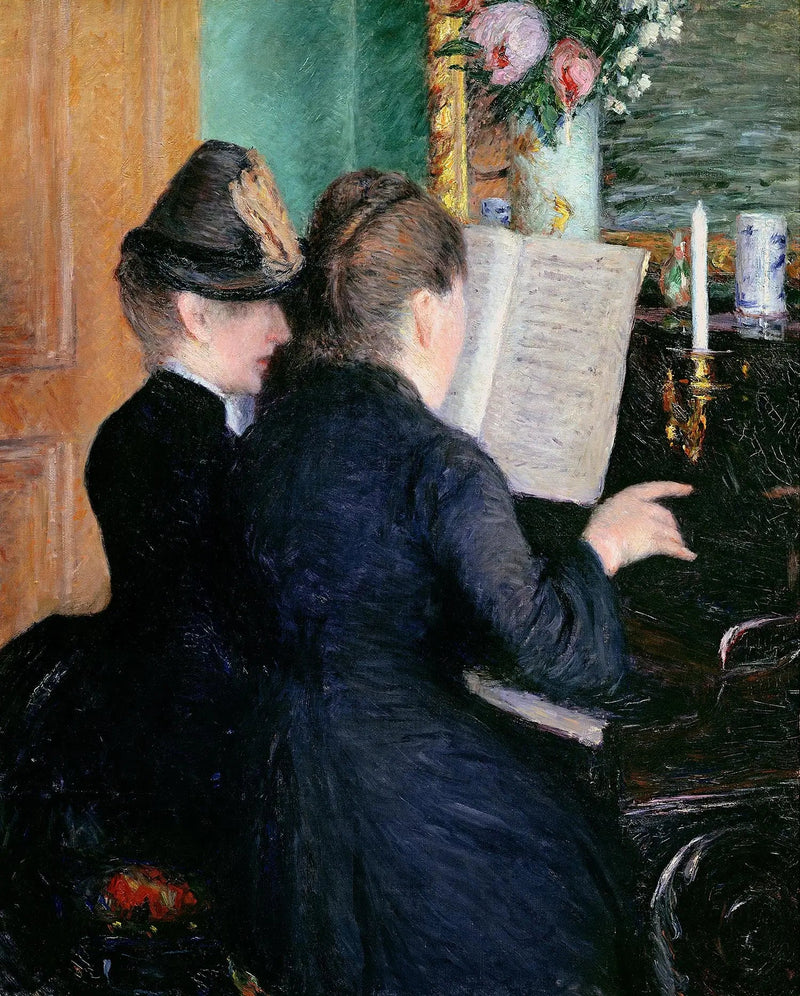 La Lezione di pianoforte - Gustave Caillebotte
