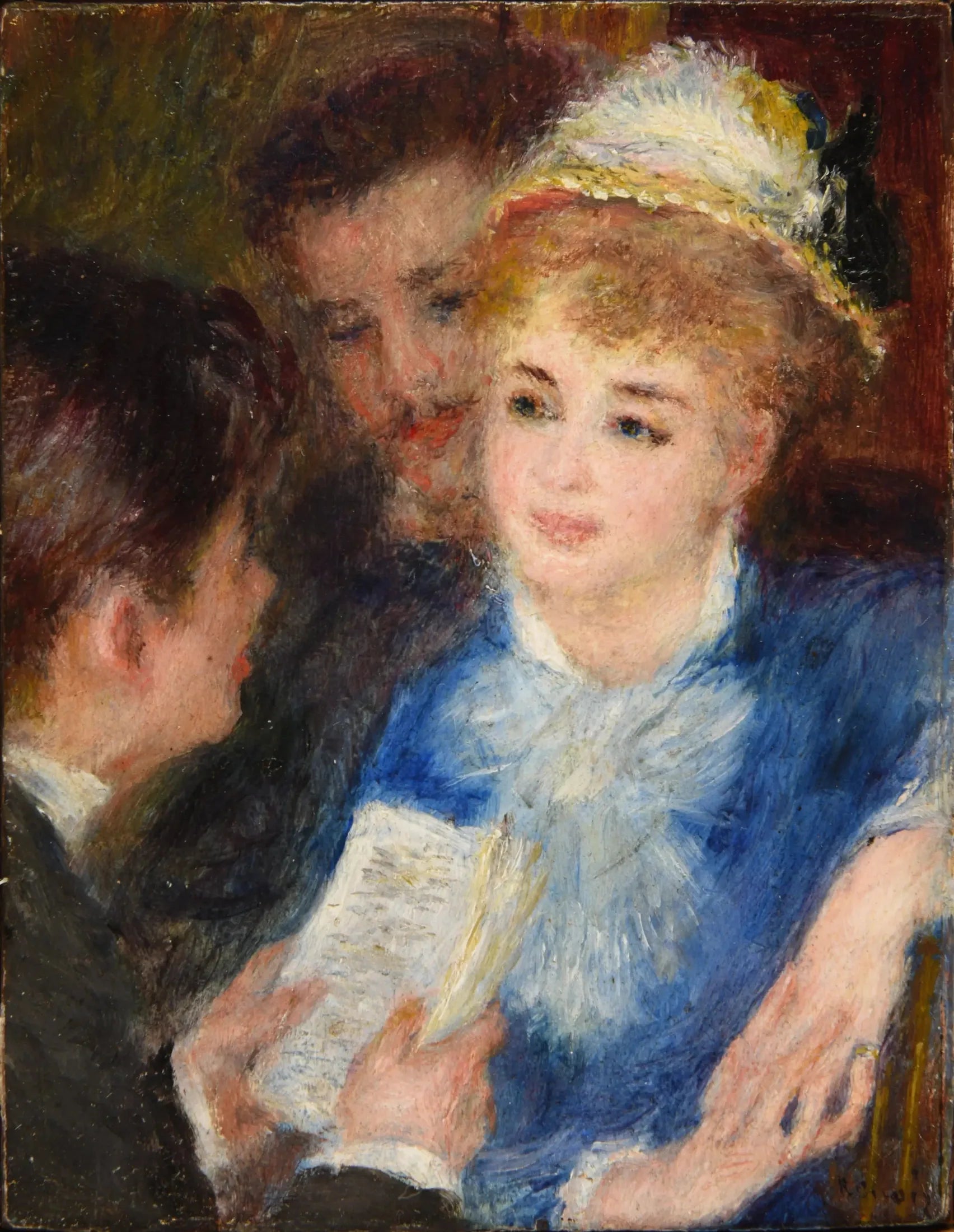 La lecture du rôle - Pierre-Auguste Renoir image 1 copie peinte à la main à l’huile