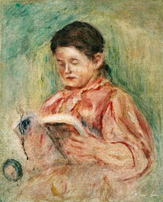 La Lectures  - Pierre-Auguste Renoir - Reproductions de tableaux et peintures haut de gamme