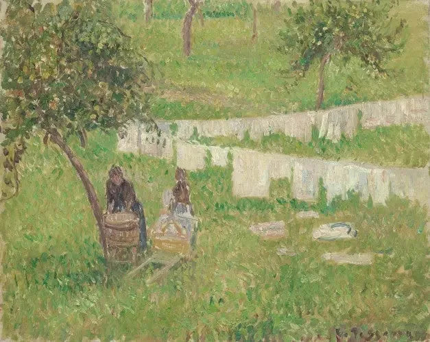 Il bucato a Éragny - Camille Pissarro