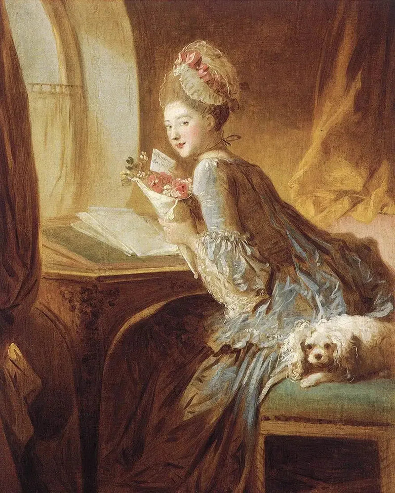 La Lettre d'amore - Jean-Honoré Fragonard