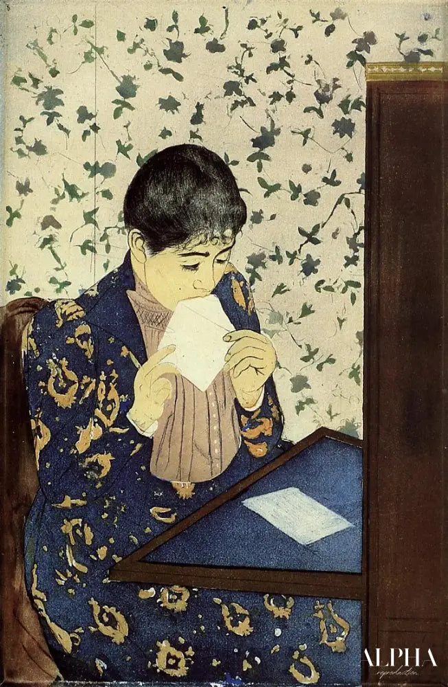 La lettre - Mary Cassatt - Reproductions de tableaux et peintures haut de gamme