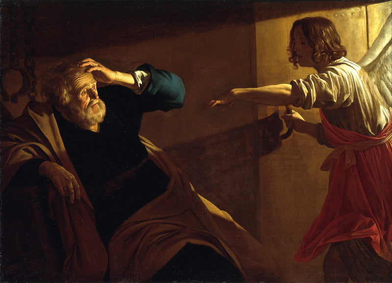 La liberazione di San Pietro dalla prigione per l'angelo - Gerrit van Honthorst
