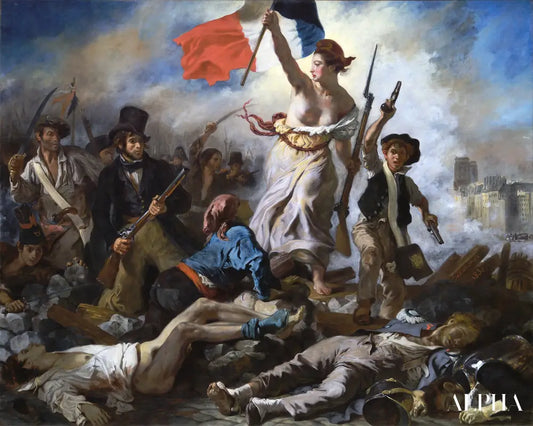 La Liberté guidant le peuple - Eugène Delacroix - Reproductions de tableaux et peintures haut de gamme