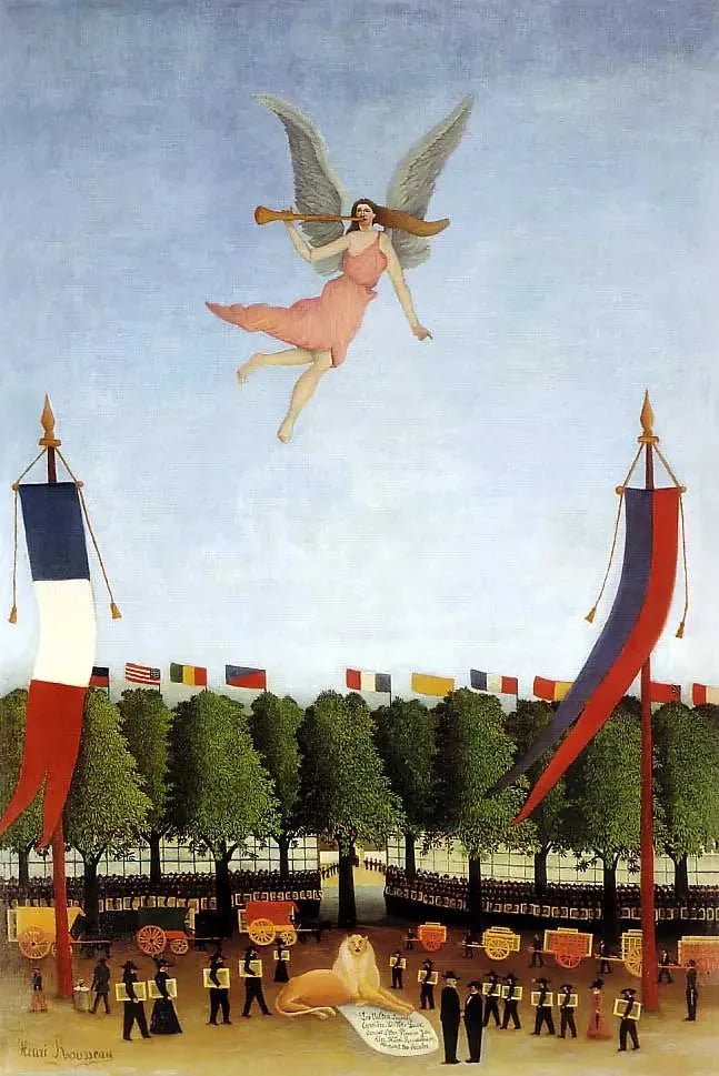 La Liberté invitando gli artisti a partecipare alla 22ª esposizione degli Indipendenti - Henri Rousseau