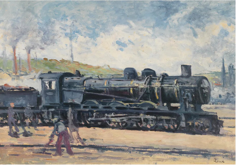 La locomotiva, dintorni di Charleroi - Maximilien Luce