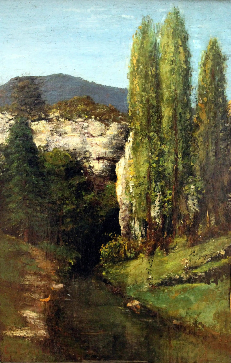La Loue nei monti del Jura - Gustave Courbet