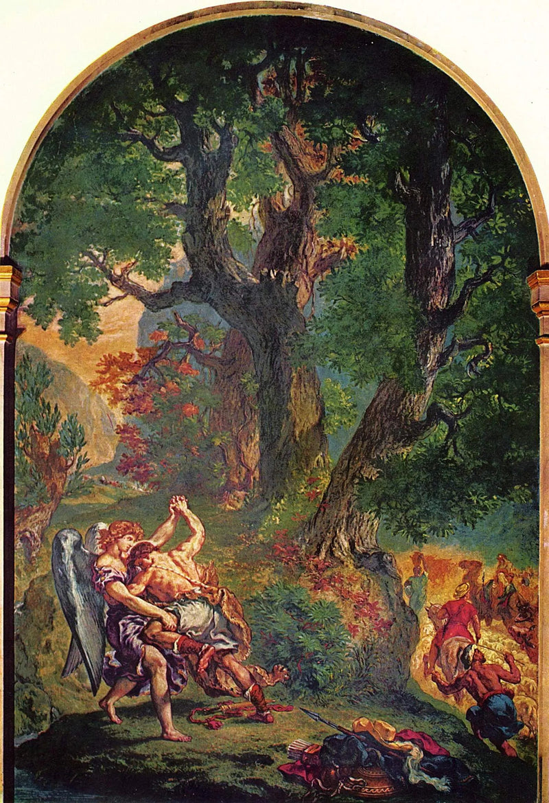 La Lotta di Giacobbe con l'Angelo - Eugène Delacroix