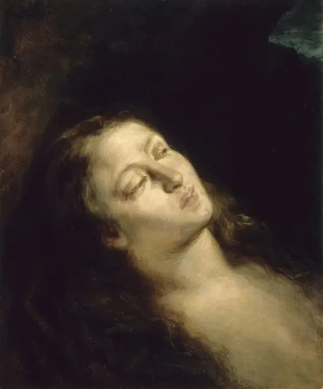 La Maddalena nel deserto - Eugène Delacroix