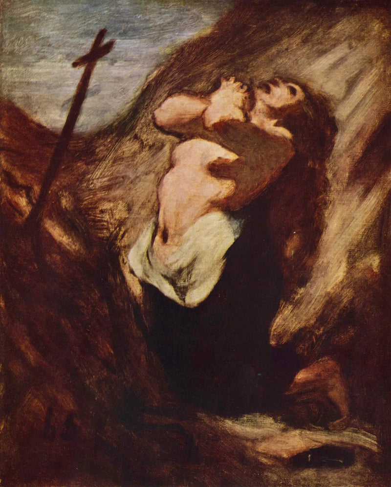 La Madeleine in preghiera - Honoré Daumier