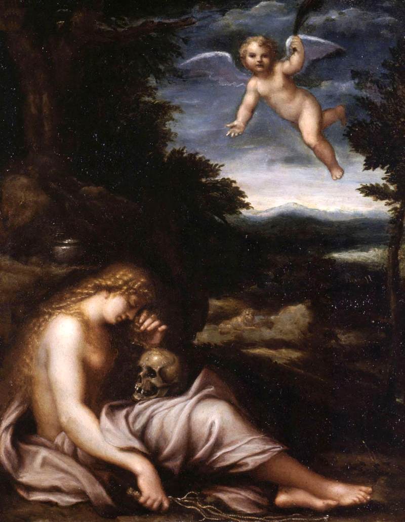 La Madeleine pénitente - Agostino Carracci