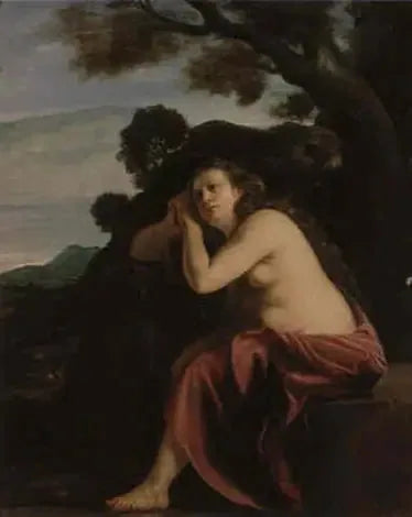 La Madeleine penitente in un paesaggio - Artemisia Gentileschi