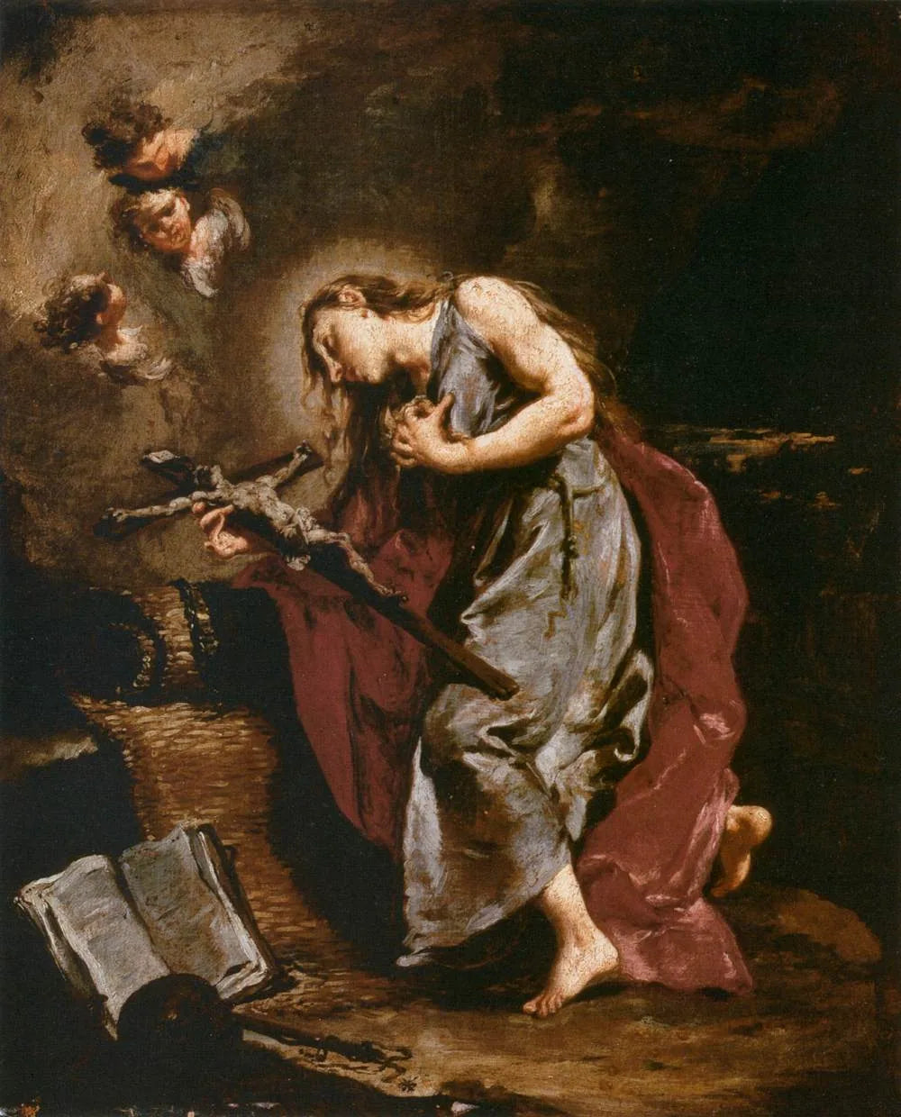 La Madeleine pénitente - Giovanni Battista Pittoni image 1 copie de tableau peinte à la main
