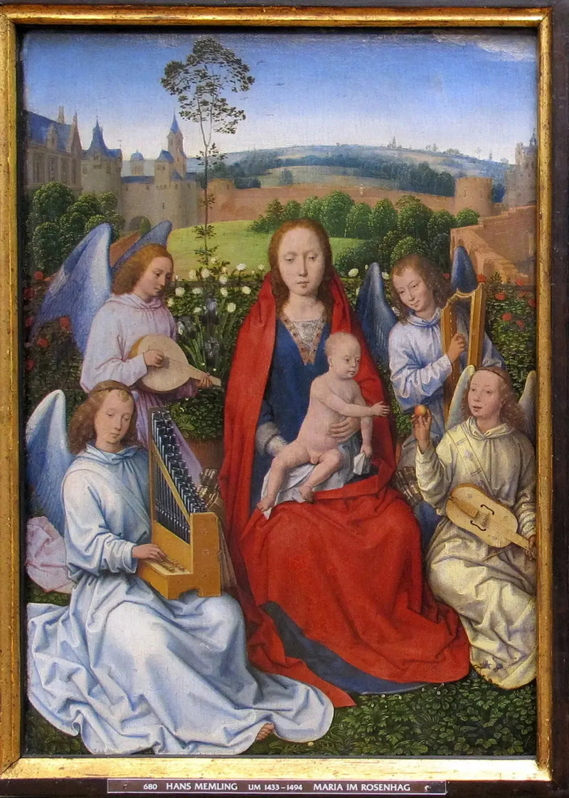 La Madone alla rosetaia - Hans Memling
