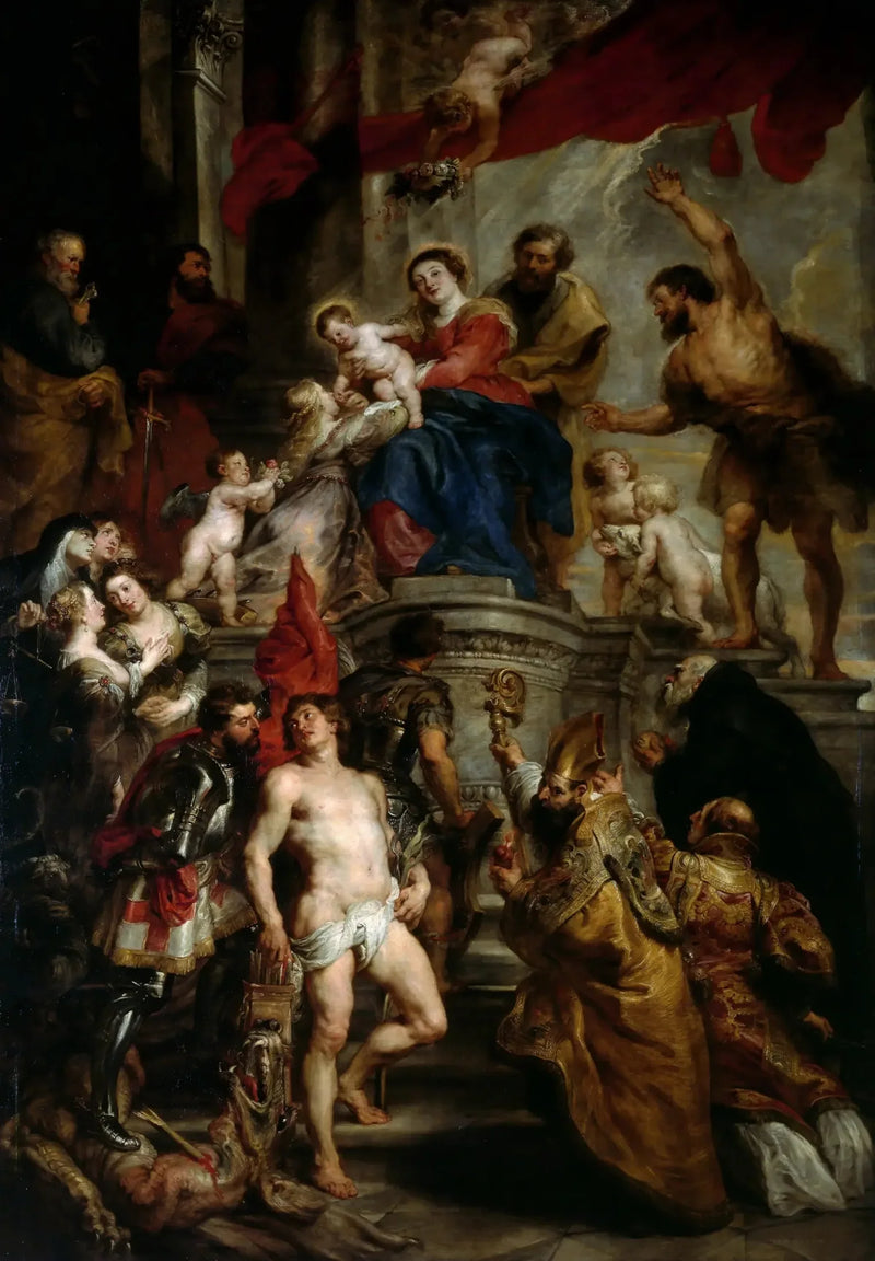 La Madone accompagnée de saints - Pietro Paolo Rubens