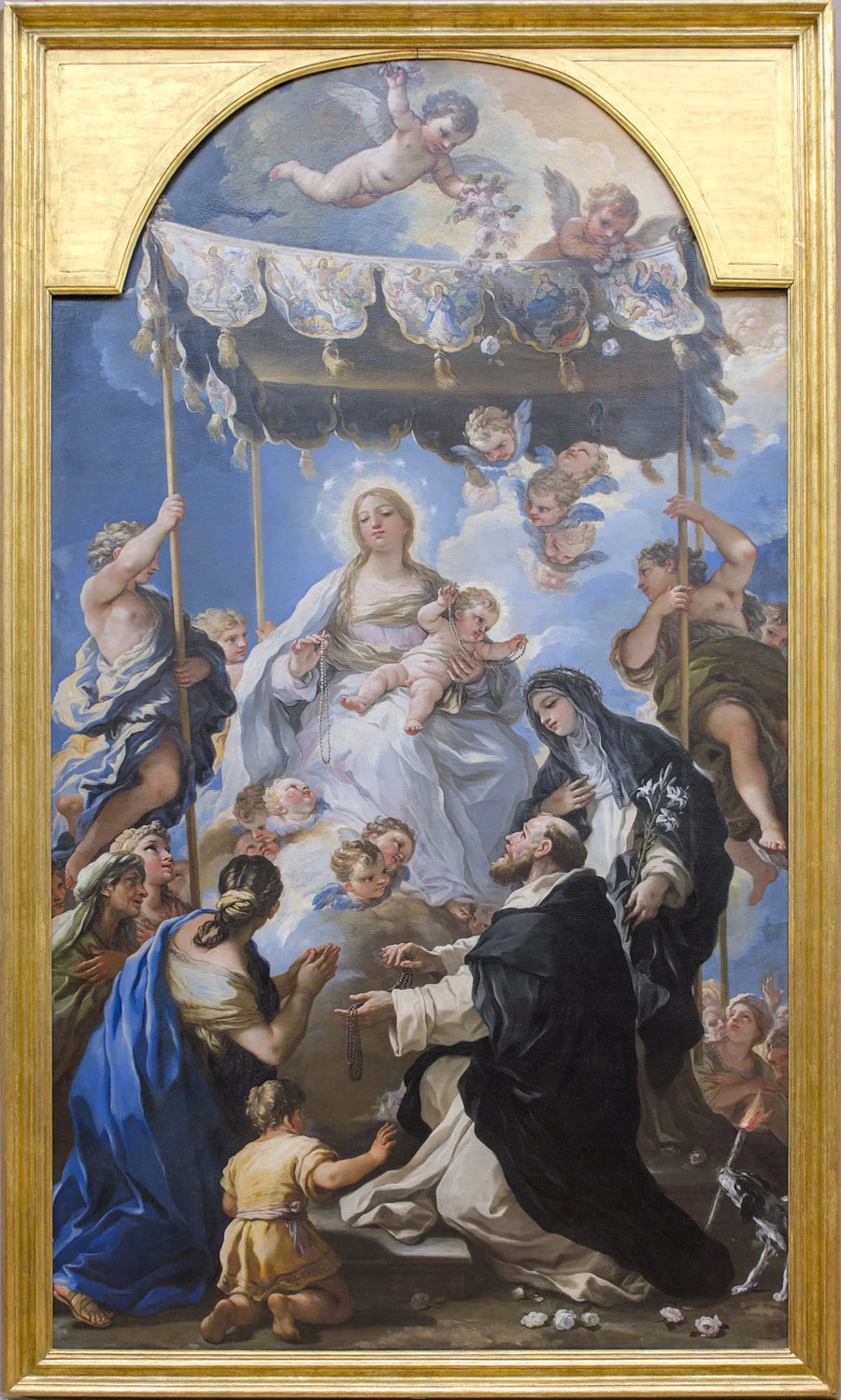 La Madone al baldacchino - Luca Giordano