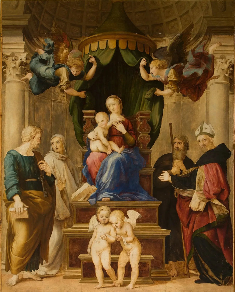 La Madonna con baldacchino - Raffaello Sanzio