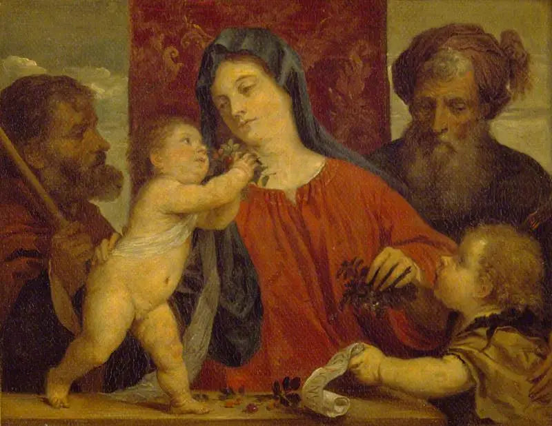 La Madone aux cerises - David Teniers il Giovane