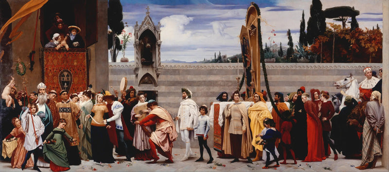 La Madone di Cimabue portata in processione a Firenze - Frederic Leighton