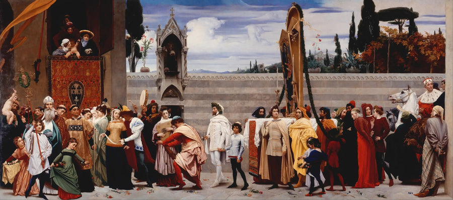 La Madone di Cimabue portata in processione a Firenze - Frederic Leighton