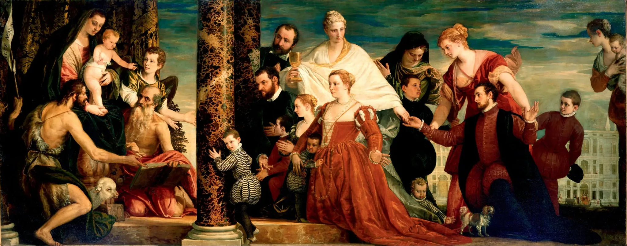 La Madone de la famille Cuccina - Paul Véronèse image 1 reproduction d’œuvre d’art à l’huile