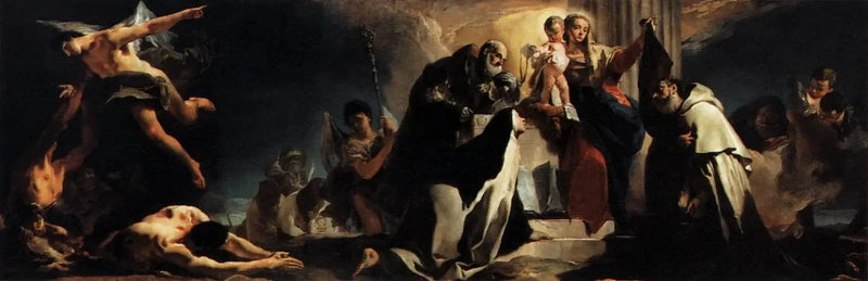 La Madone del Carmelo e le anime del purgatorio - Giovanni Battista Tiepolo