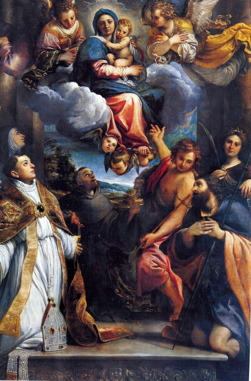 La Madone in gloria con i santi - Annibale Carracci