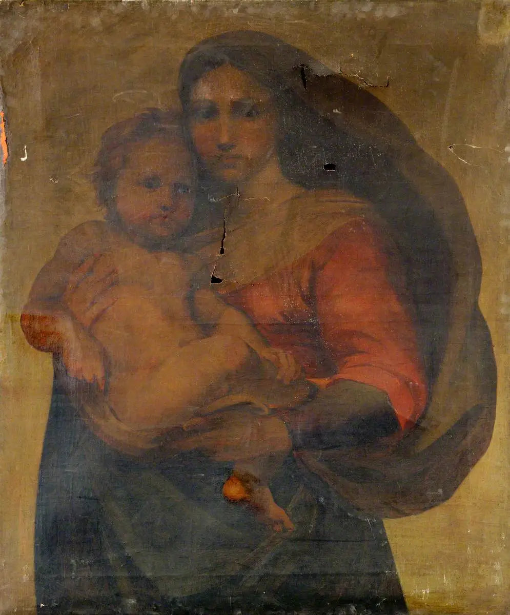 Reproduction du tableau « La Madone Sixtine - Raphaël Sanzio » par Alpha Reproduction en peinture à l’huile