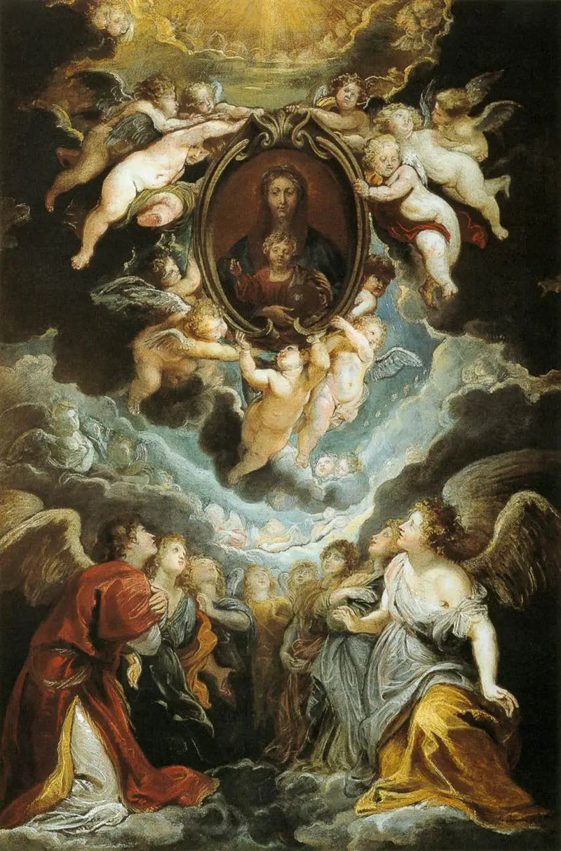 La Madonna della Vallicella adorata dai serafini e dai cherubini - Peter Paul Rubens