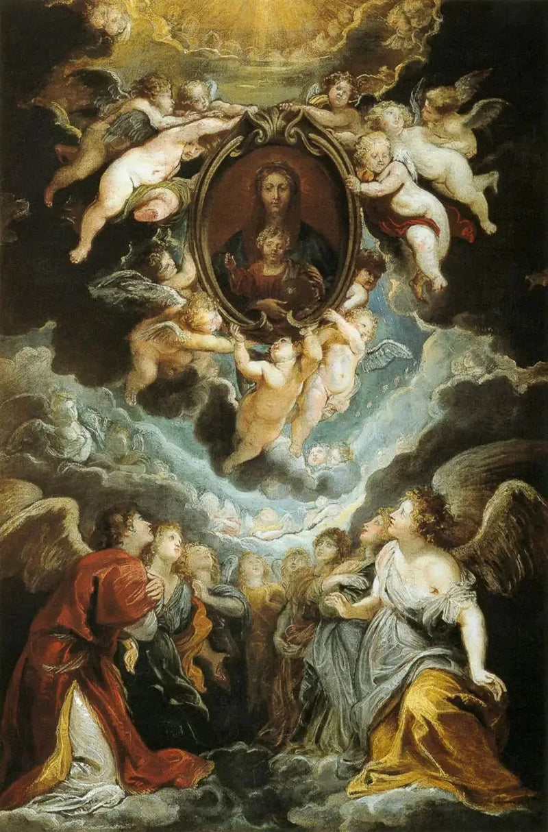 La Madonna della Vallicella adorata dai serafini e dai cherubini - Peter Paul Rubens