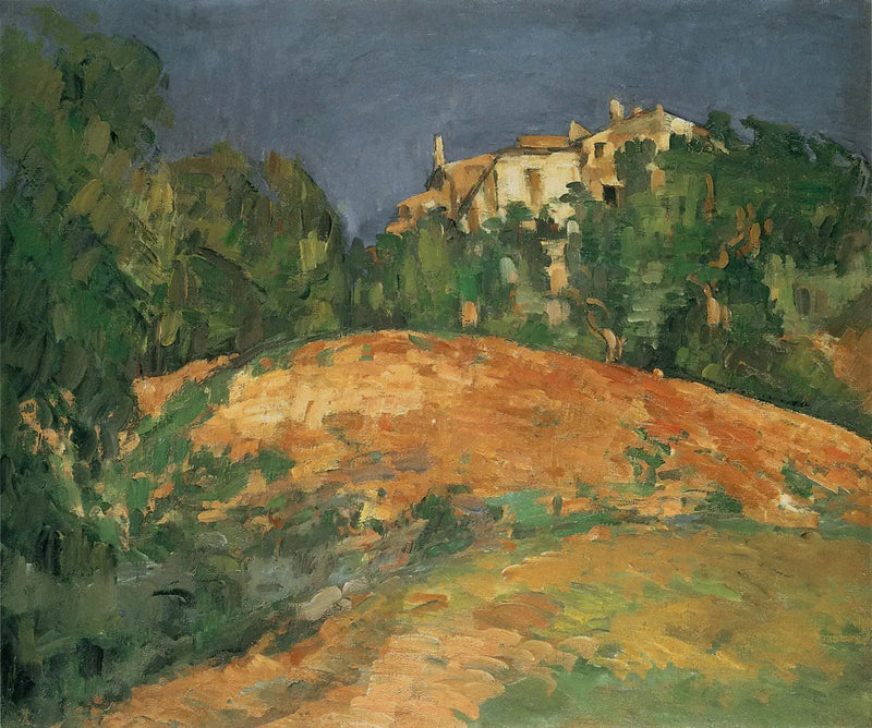 La casa di Bellevue sulla collina - Paul Cézanne
