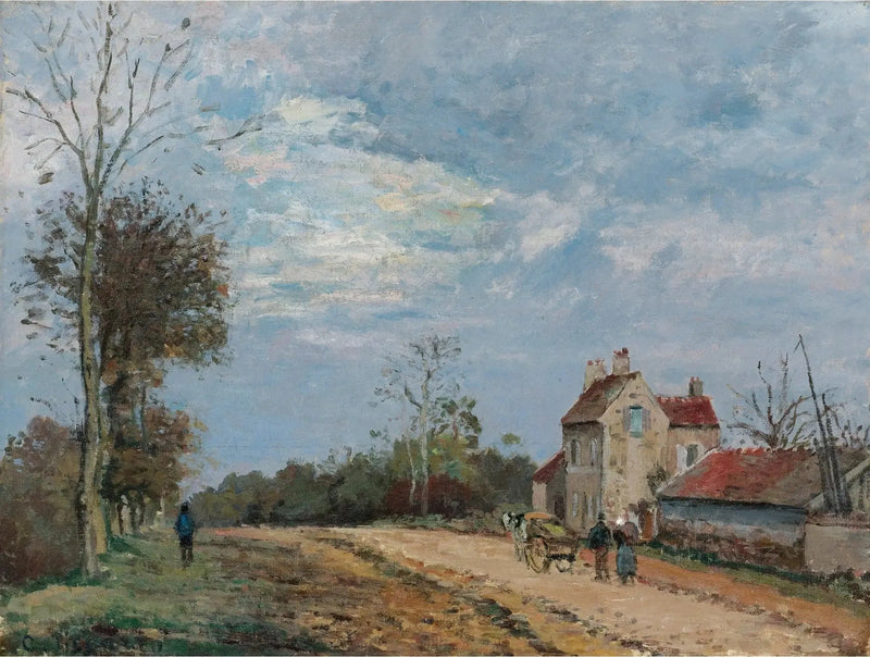 La Casa del signor Musy, strada di Marly, Louveciennes - Camille Pissarro